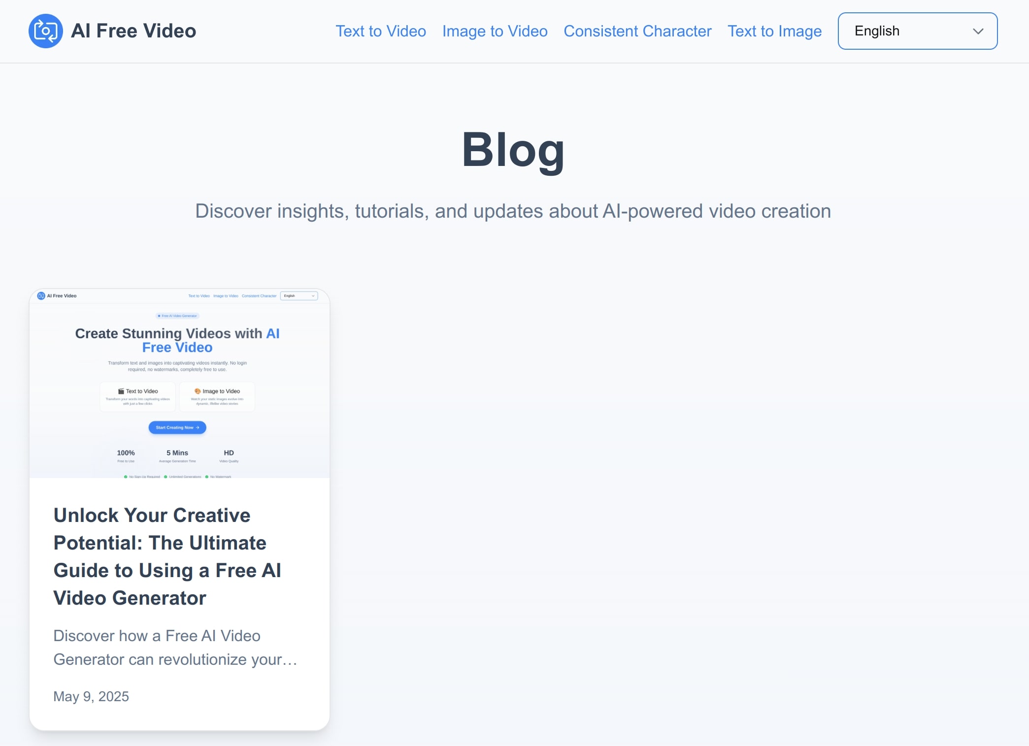 Blog Free AI Video Generator AIFreeVideo Blog Free AI Video Generator AIFreeVideo