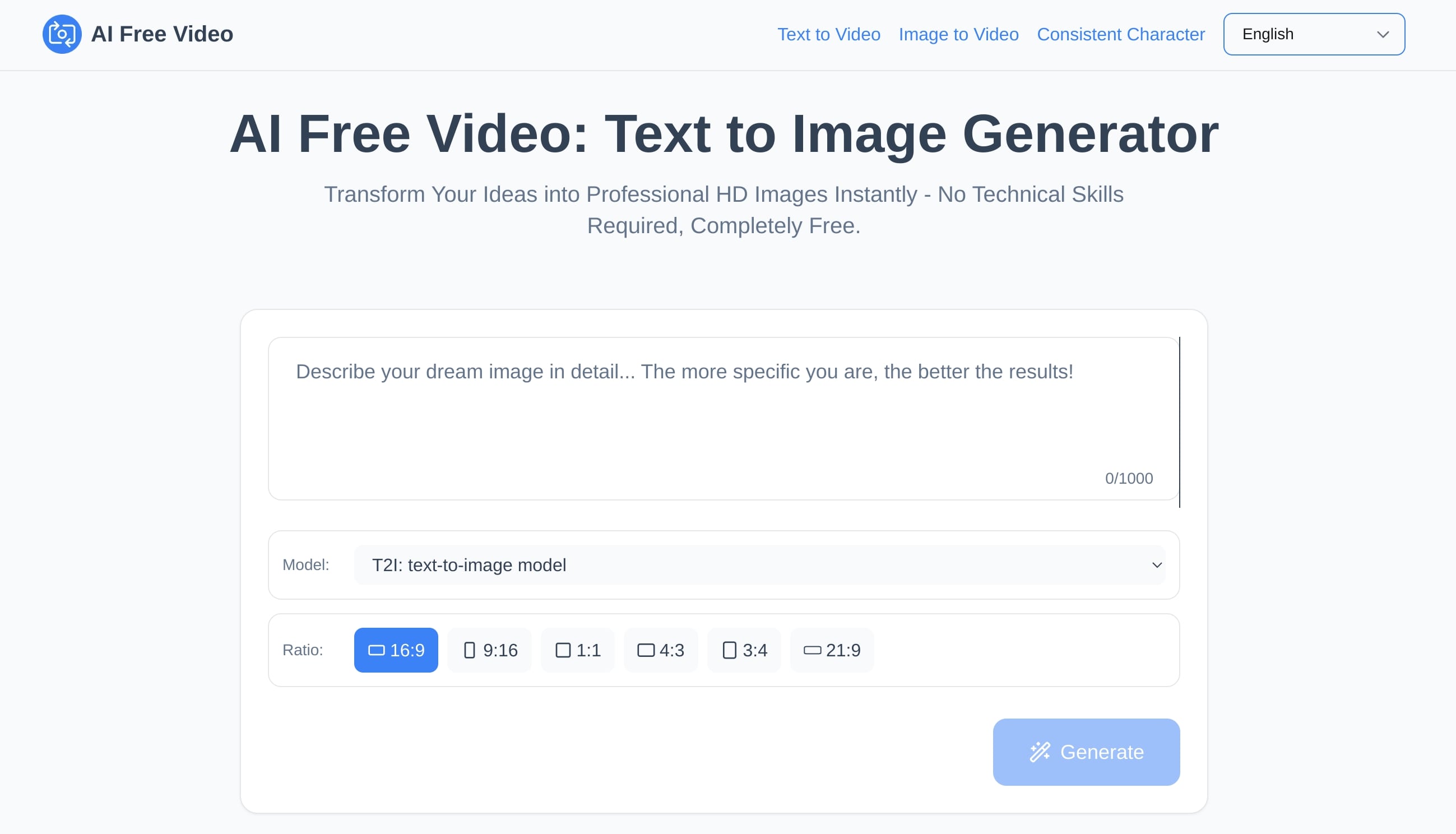 AIFreeVideo.com Text to Image